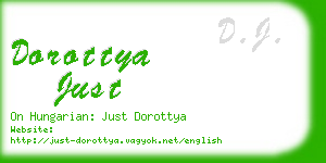 dorottya just business card